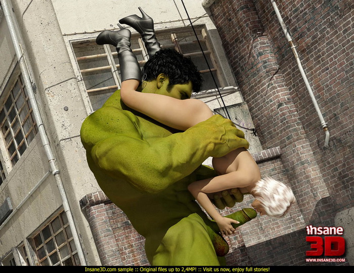 3D porn with Hulk